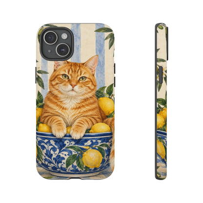 Citrus Inspector iPhone Tough Case | ginger cat