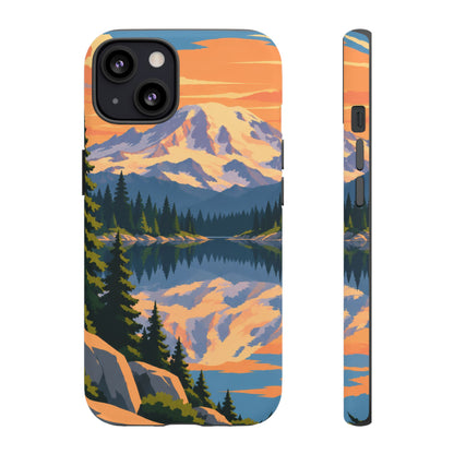 Mount Rainier — Mirror Dawn iPhone Tough Case
