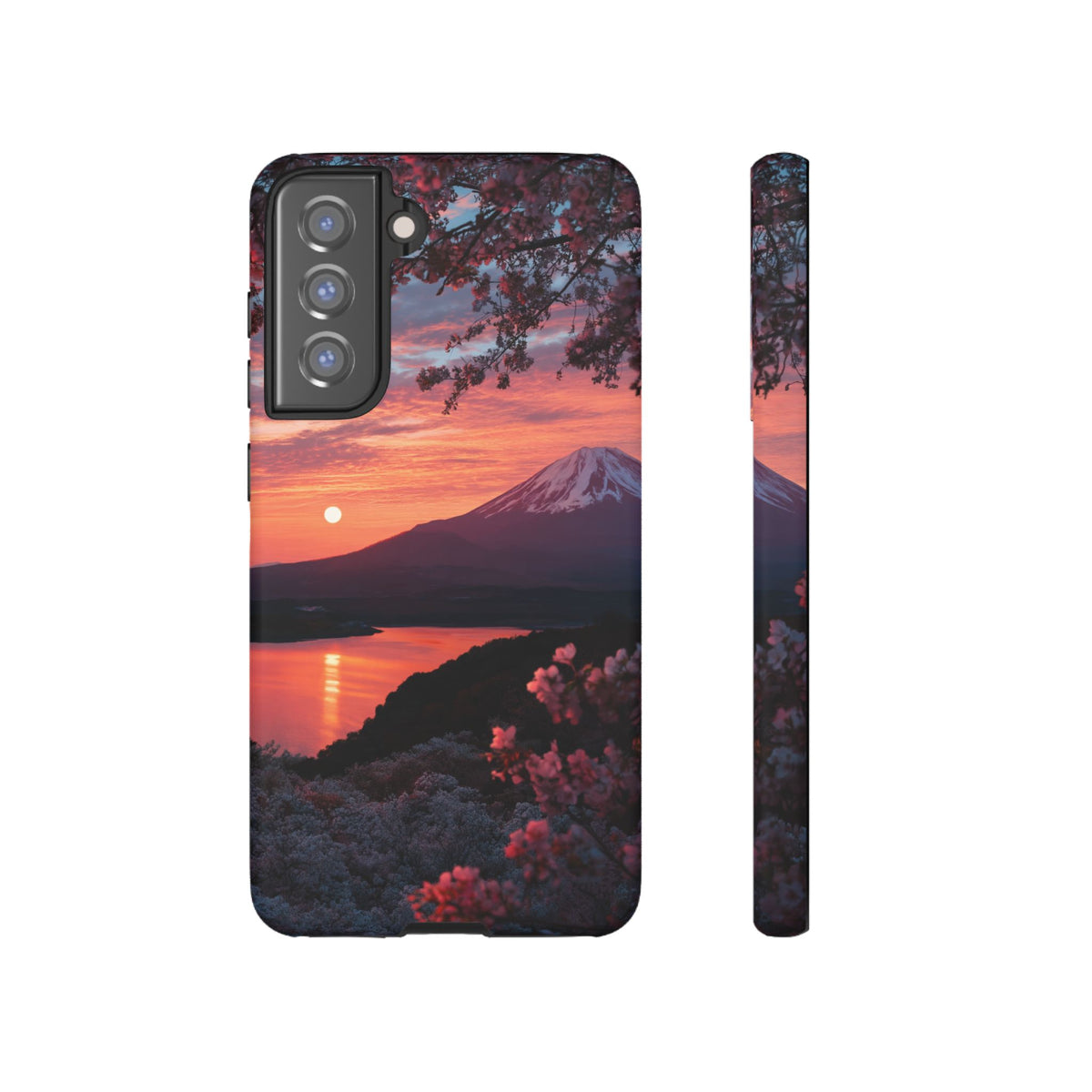 Fuji Moonlit Sakura Samsung Galaxy Tough Phone Case
