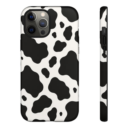 Classic Holstein iPhone Tough Case | Black & White Cow Print