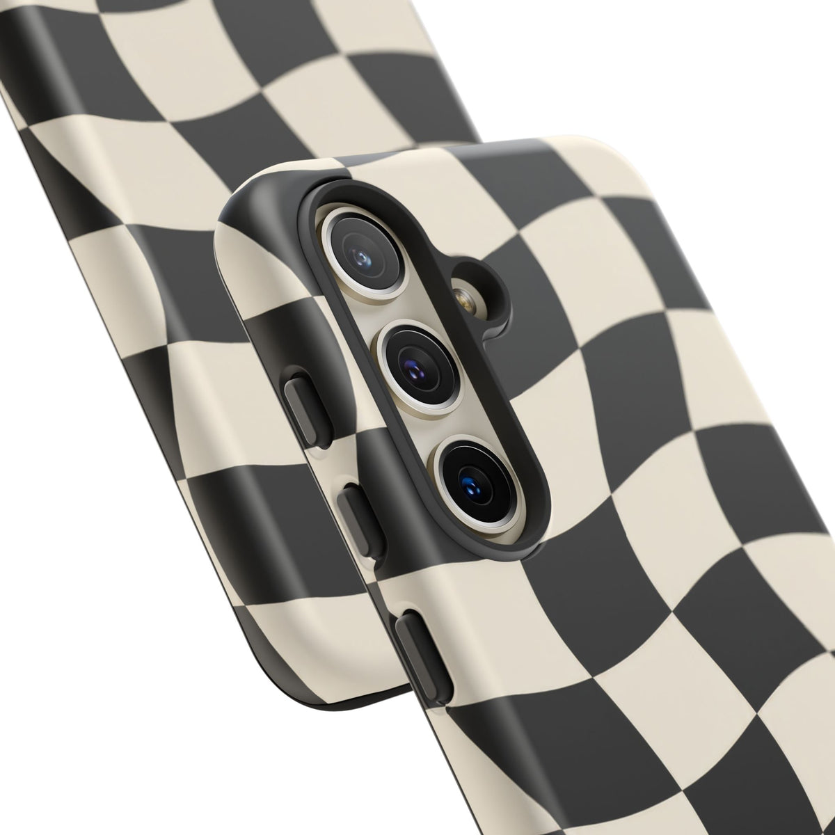 Liquid Check Samsung Galaxy Tough Case | Wavy Checkerboard