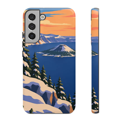 Crater Lake — Winter Caldera Samsung Galaxy Tough Case