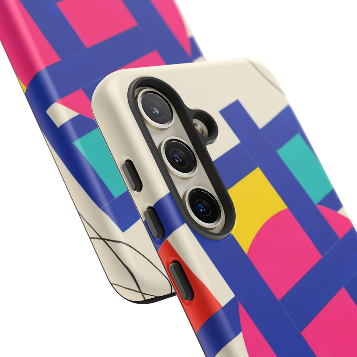 Chromatic Mischief Samsung Galaxy Tough Case | Geometric Color Block Art