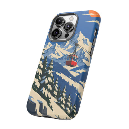 Swiss Skiing — Lift to the Sky iPhone Tough Case