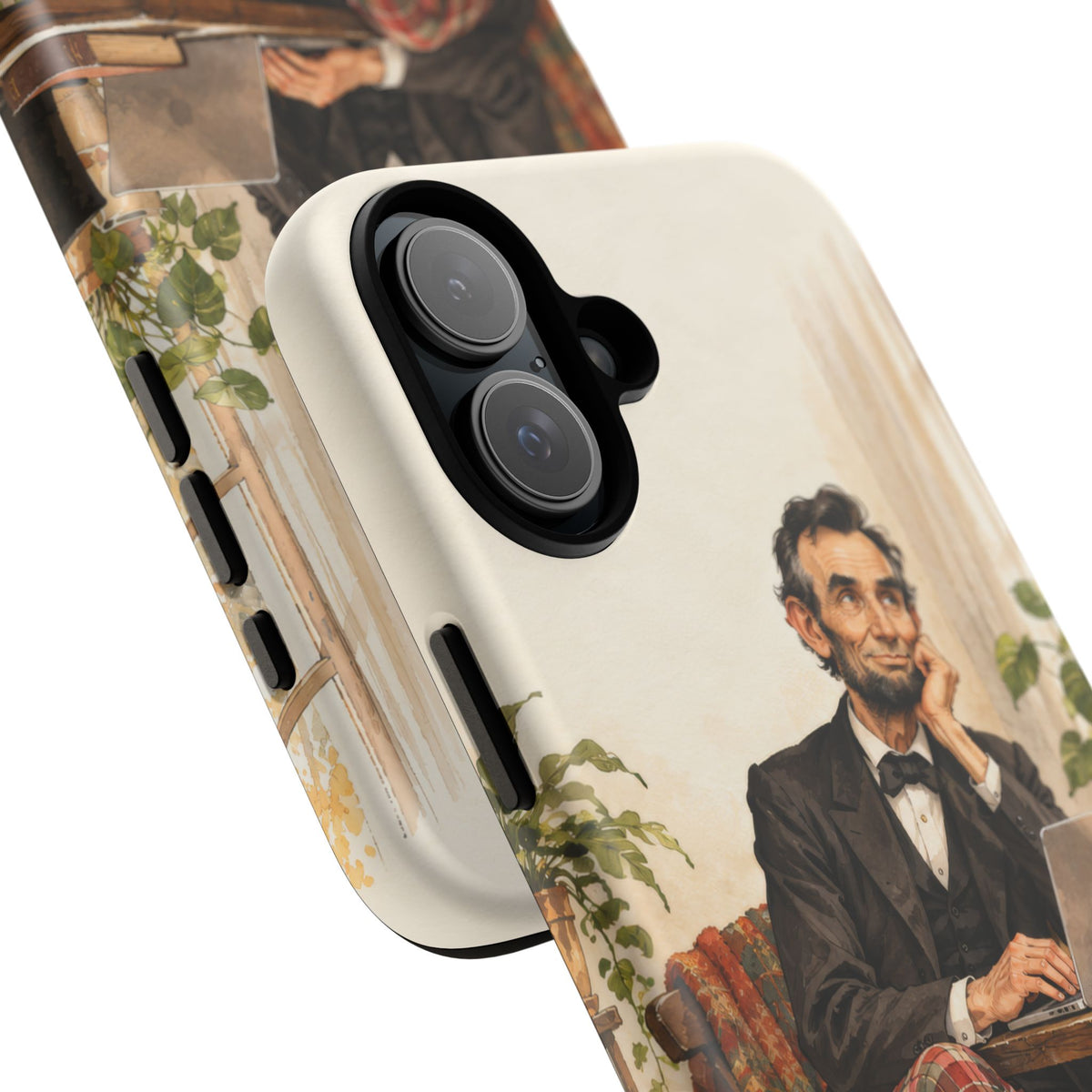 Abe from Home iPhone Tough Case | lincoln work from home