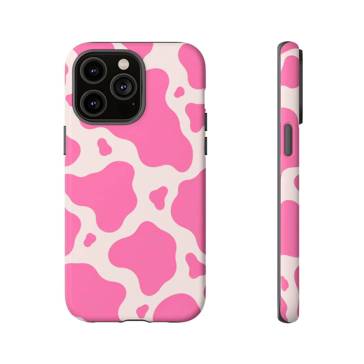 Strawberry Milk iPhone Tough Case | Pink Cow Print