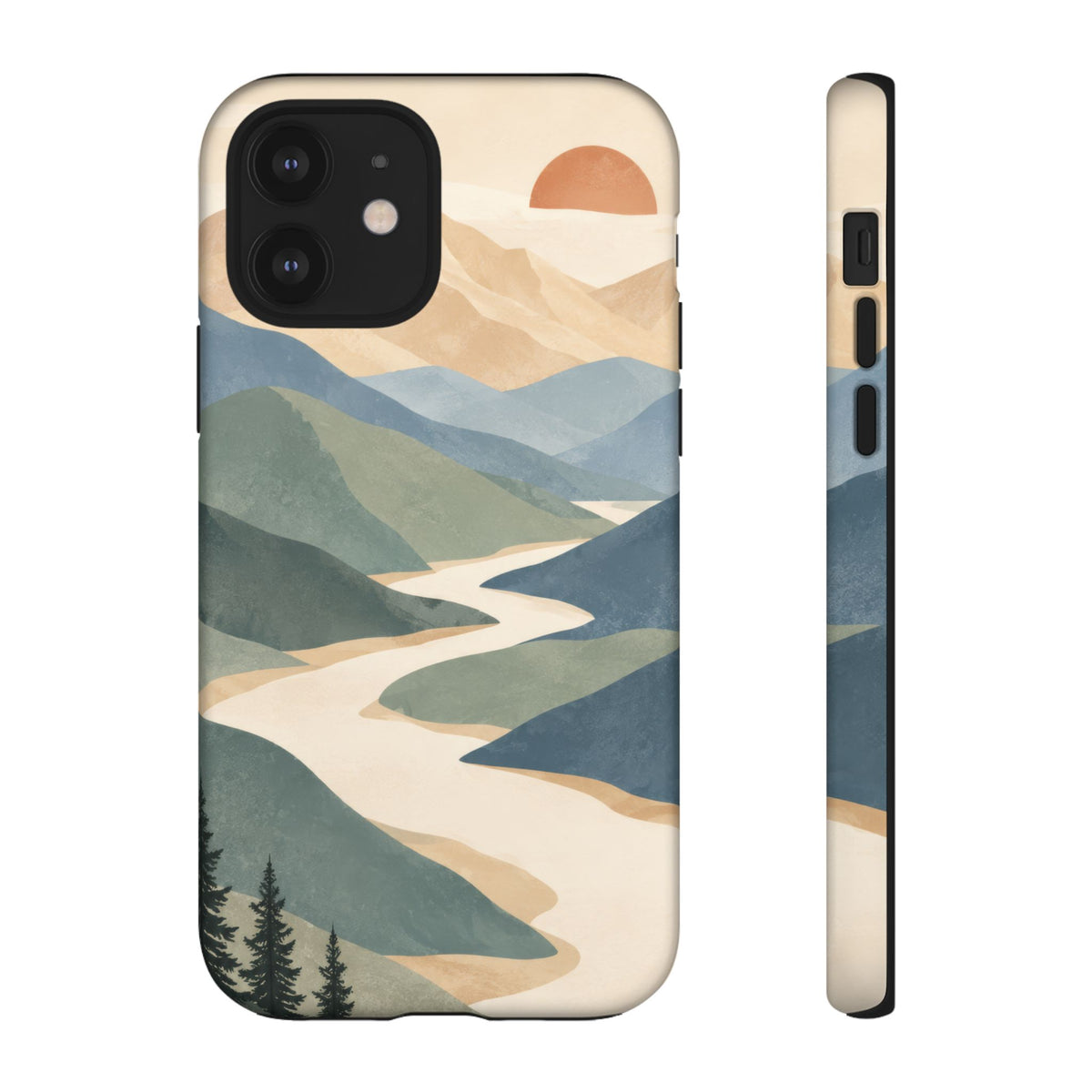 Quiet Pass iPhone Tough Case | mountain river