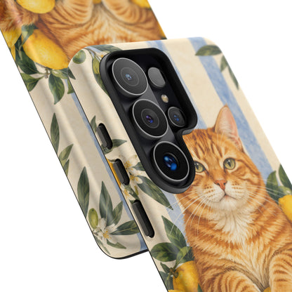 Citrus Inspector Samsung Galaxy Tough Case | ginger cat