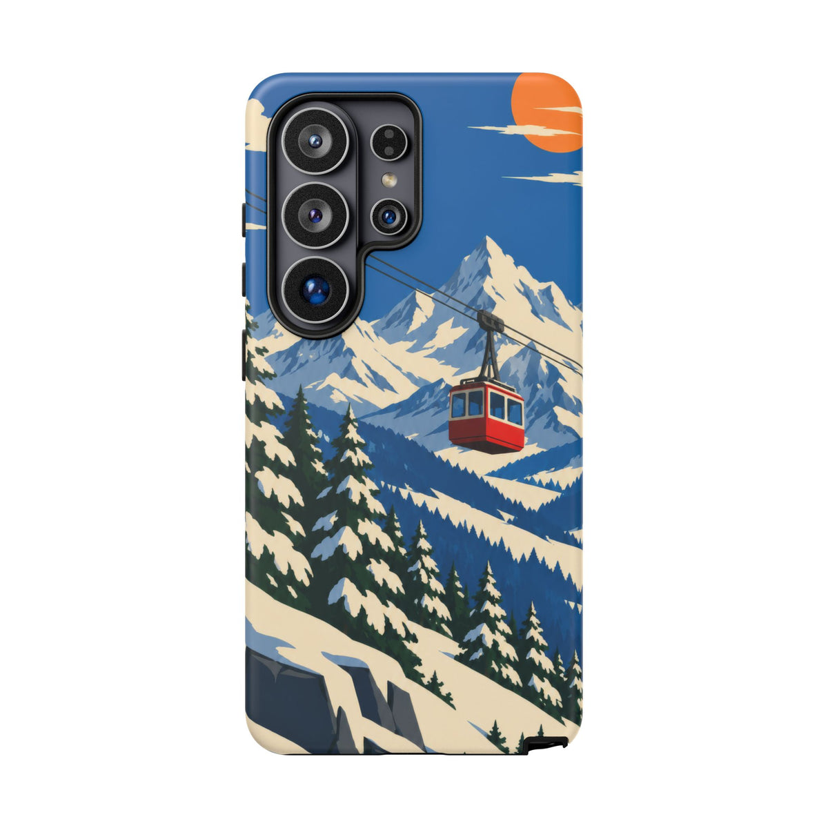 Swiss Skiing — Lift to the Sky Samsung Galaxy Tough Case