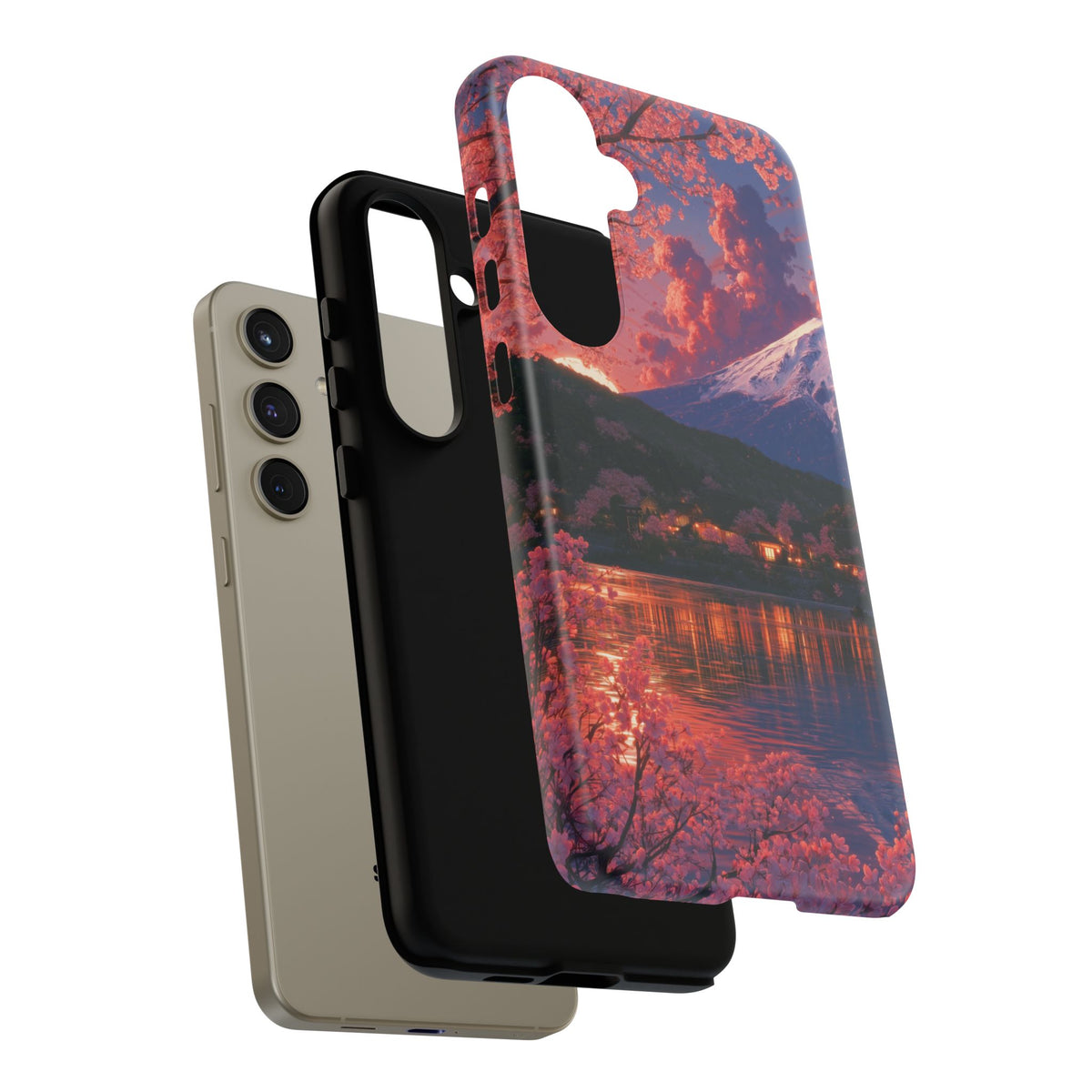 Sakura Lakeside Village Samsung Galaxy Tough Phone Case