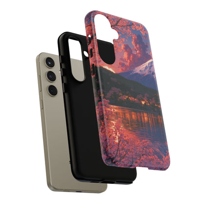 Sakura Lakeside Village Samsung Galaxy Tough Phone Case