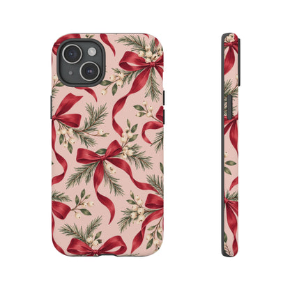 Ribbon Season iPhone Tough Case | christmas bows