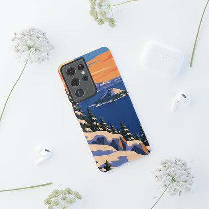 Crater Lake — Winter Caldera Samsung Galaxy Tough Case