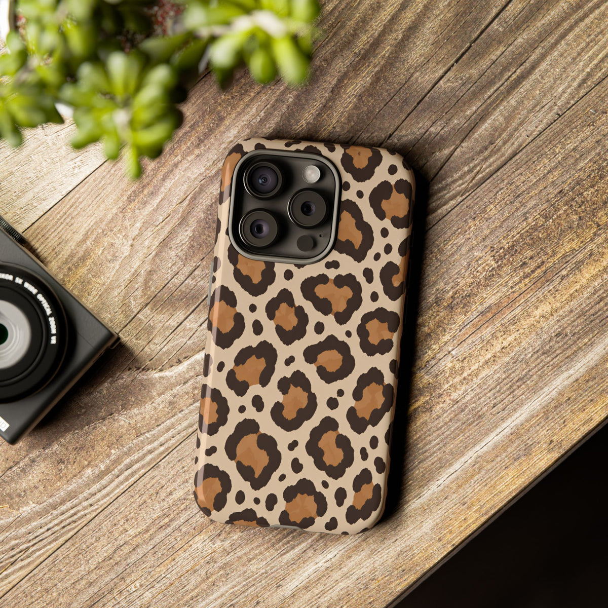 Leopard Print iPhone Tough Case | Cocoa Wildcat