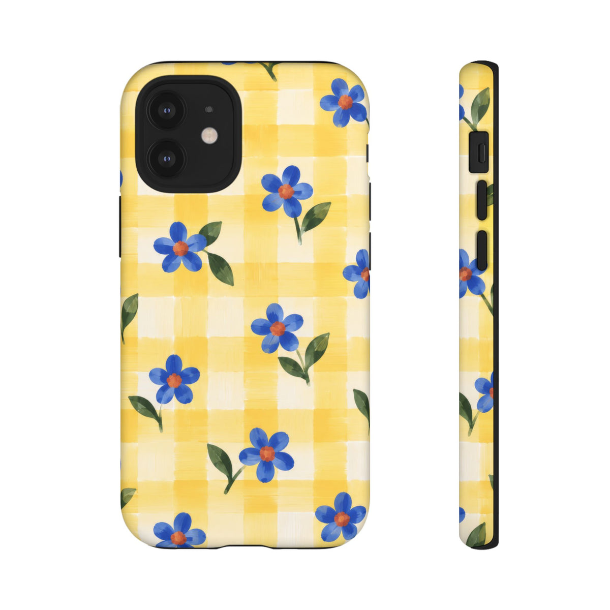 Buttercup Picnic iPhone Tough Case | yellow gingham