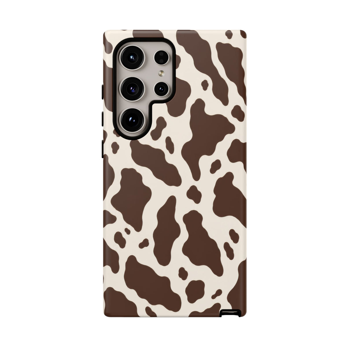 Cocoa Ranch Samsung Galaxy Tough Case | Brown Cow Print