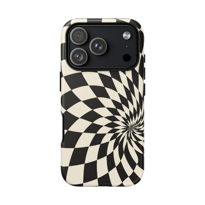 Twist Theory iPhone Tough Case | Optical Checkerboard