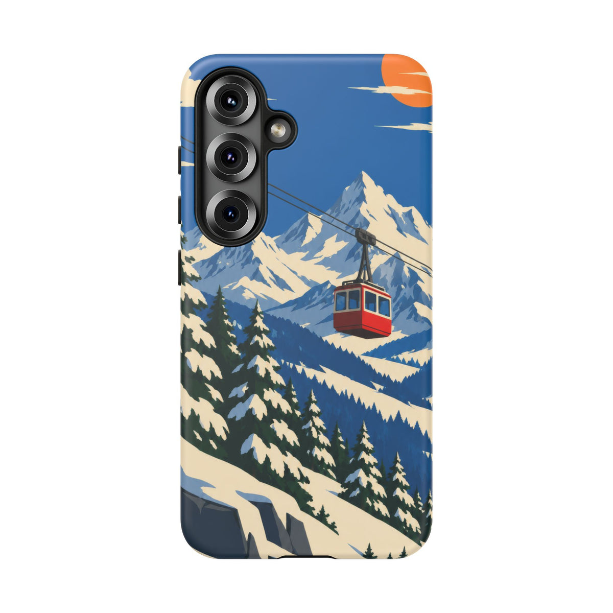Swiss Skiing — Lift to the Sky Samsung Galaxy Tough Case