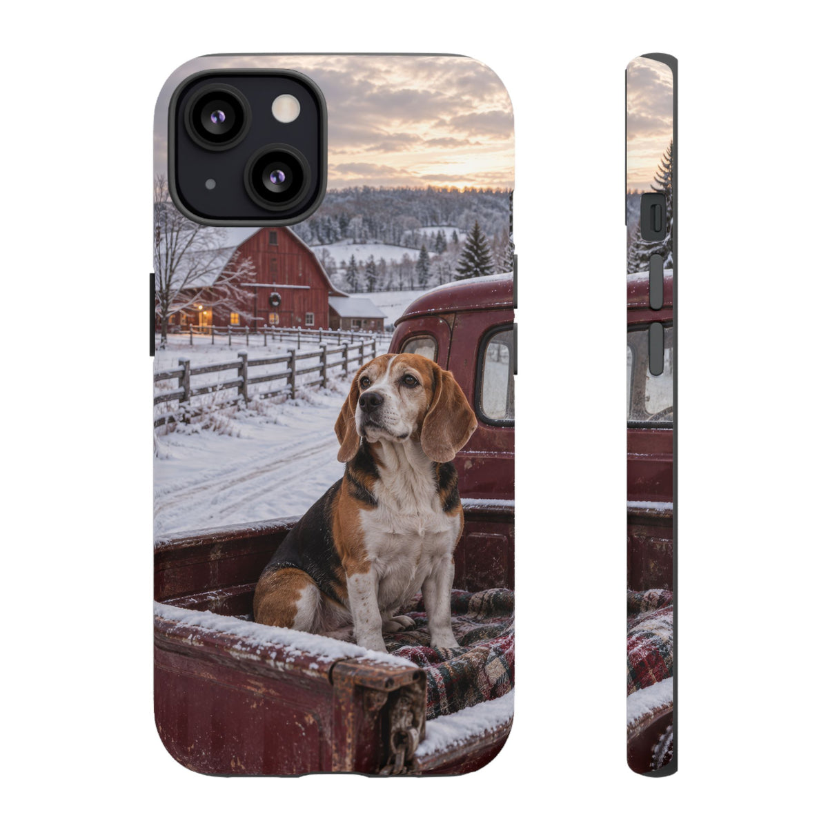 Winter Farm Watch iPhone Tough Case | beagle