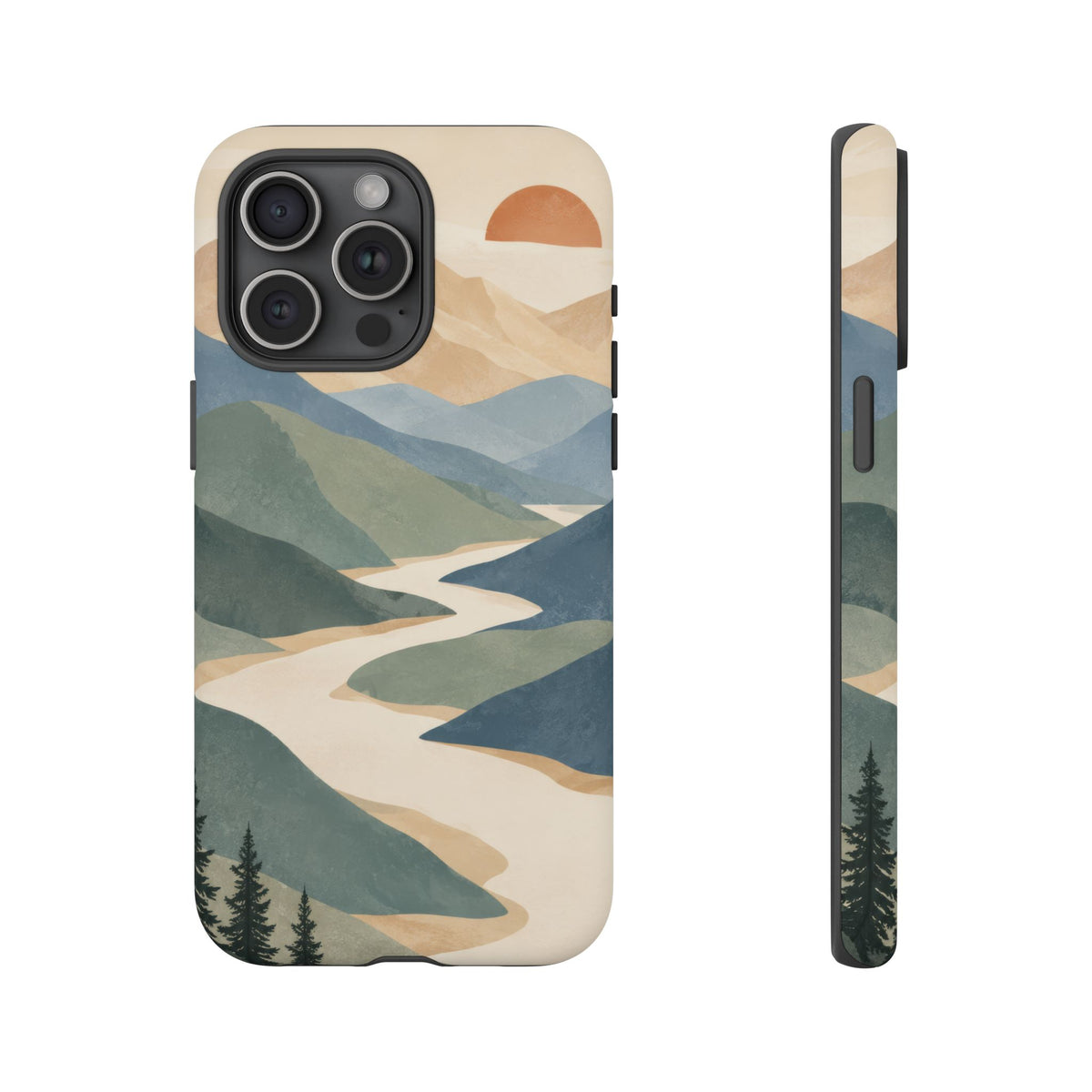 Quiet Pass iPhone Tough Case | mountain river
