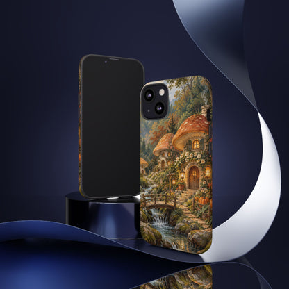 Honeycap Village iPhone Tough Case | Mushroom Village
