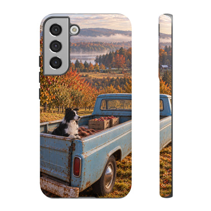 Blue Truck October Samsung Galaxy Tough Case | border collie
