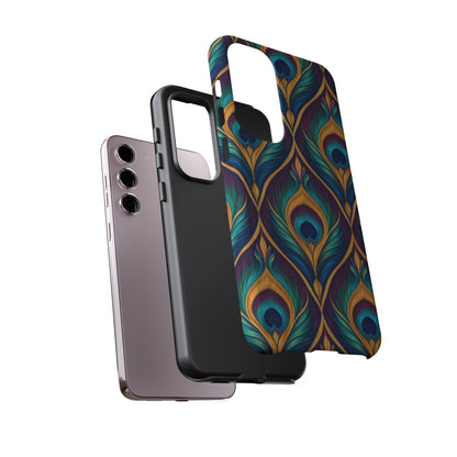 Peacock Nocturne Samsung Galaxy Tough Case | art deco