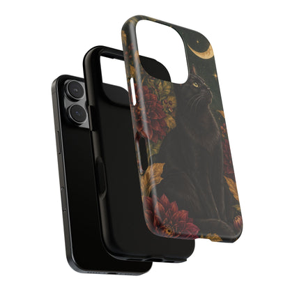 Midnight Familiar iPhone Tough Case | black cat