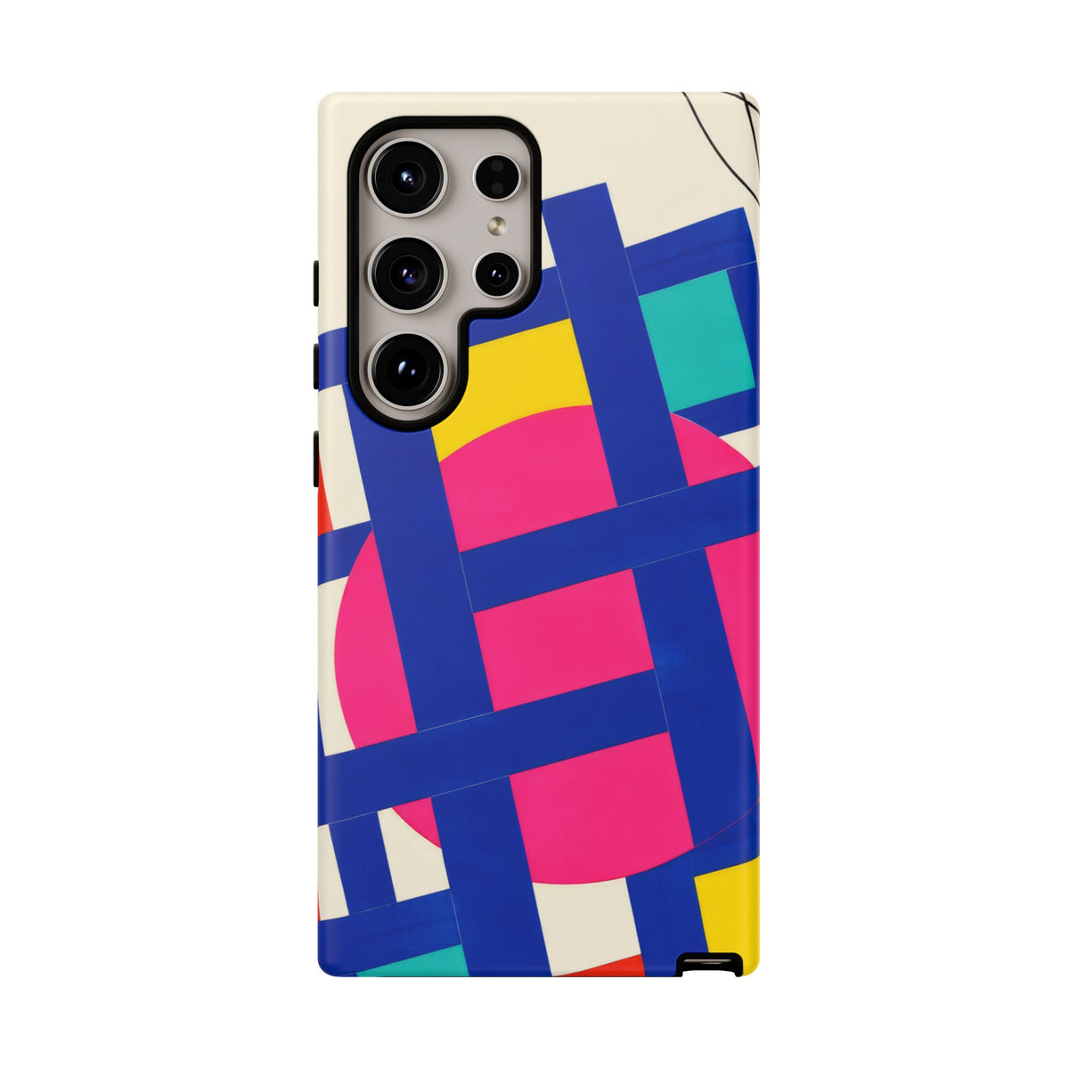 Chromatic Mischief Samsung Galaxy Tough Case | Geometric Color Block Art