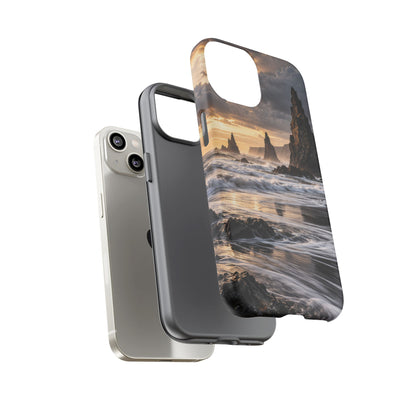 Black Sand and Silver iPhone Tough Case | black sand beach