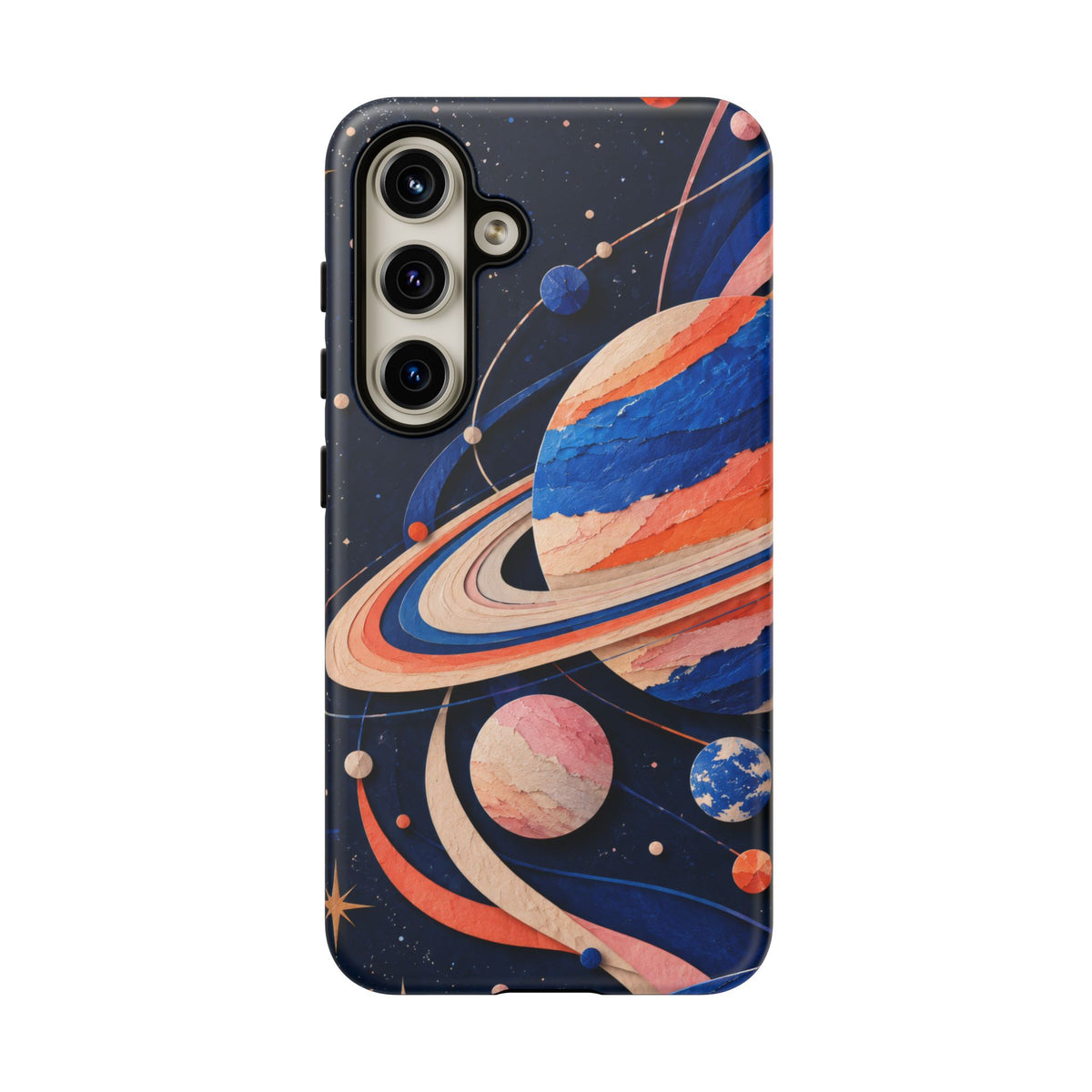 Cosmic Cut Paper Samsung Galaxy Tough Case | modern space