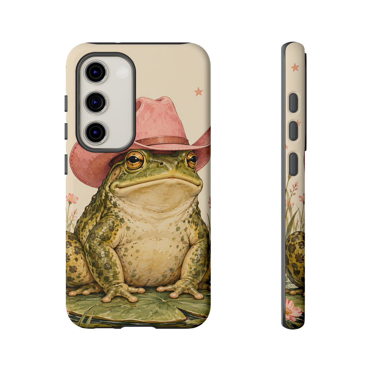 Cowboy Frog Samsung Galaxy Tough Case | Pink Hat Bullfrog