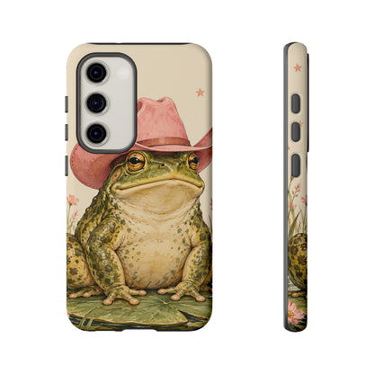 Cowboy Frog Samsung Galaxy Tough Case | Pink Hat Bullfrog
