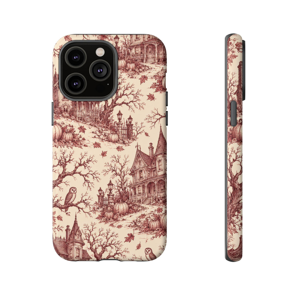 Haunted Estate Toile iPhone Tough Case | halloween toile