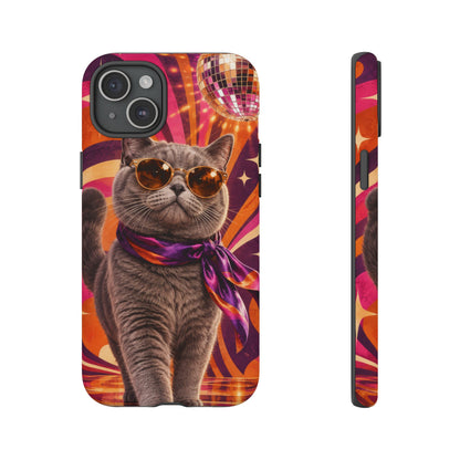Disco Whiskers iPhone Tough Case | disco cat