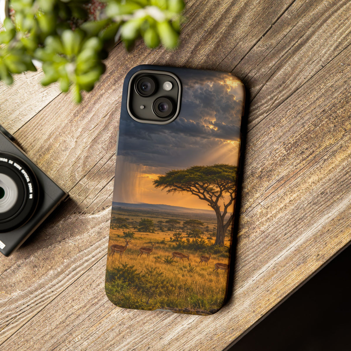 Stormlight on the Mara iPhone Tough Case | african storm
