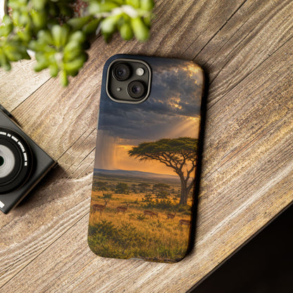 Stormlight on the Mara iPhone Tough Case | african storm