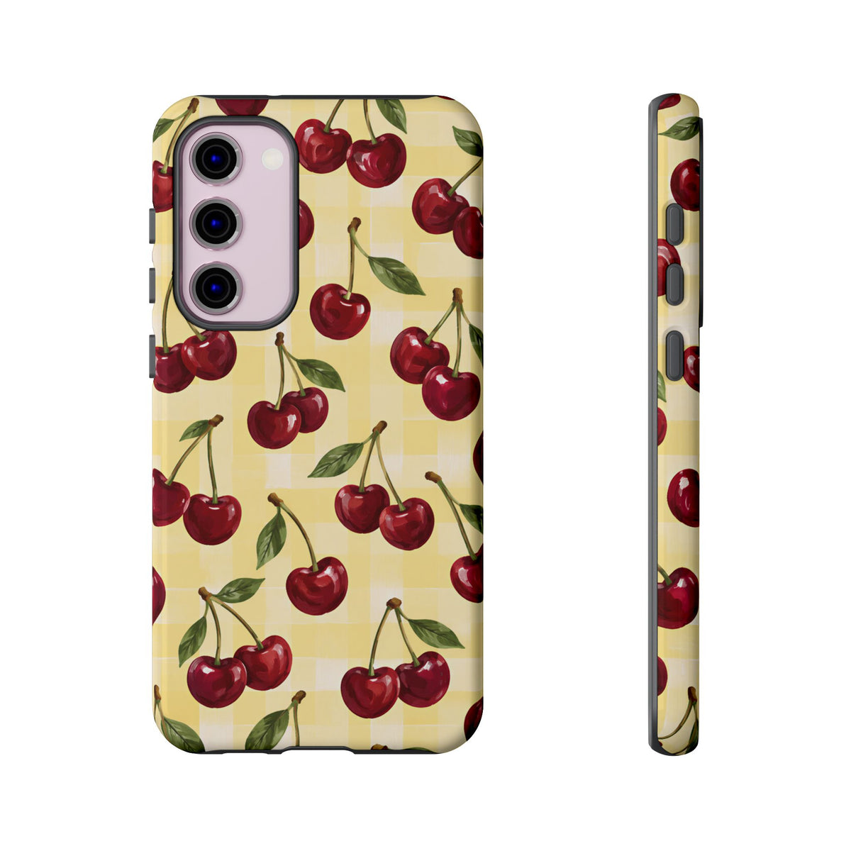 Cherry Gingham Samsung Galaxy Tough Case | Cherry Picnic