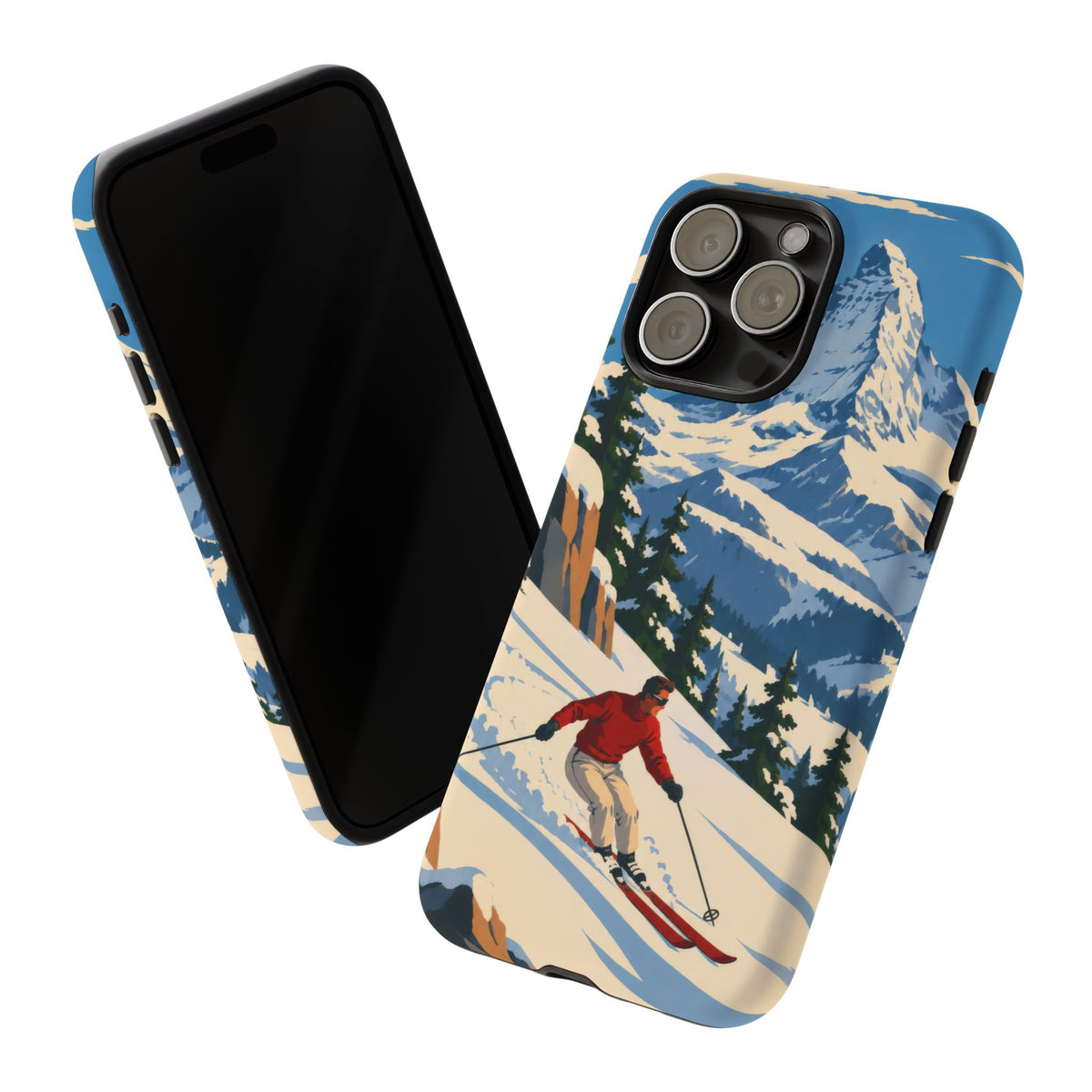 Swiss Skiing — Downhill Arc iPhone Tough Case