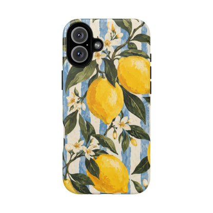 Riviera Lemons iPhone Tough Case | lemon print