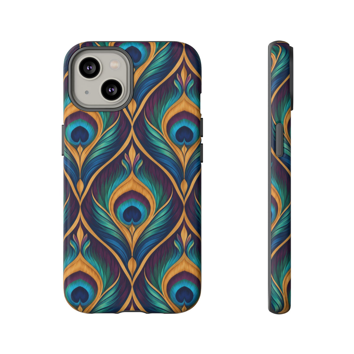 Peacock Nocturne iPhone Tough Case | art deco