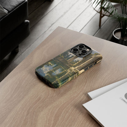 The Flooded Court iPhone Tough Case | Ancient Garden Landscape
