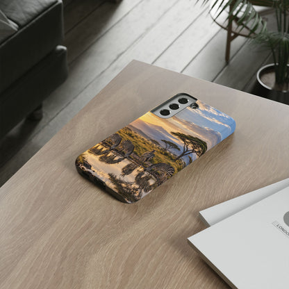 Zebra Water Mirror Samsung Galaxy Tough Case | zebra safari