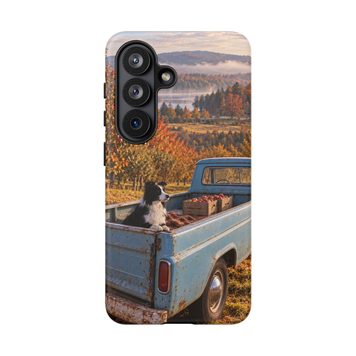 Blue Truck October Samsung Galaxy Tough Case | border collie