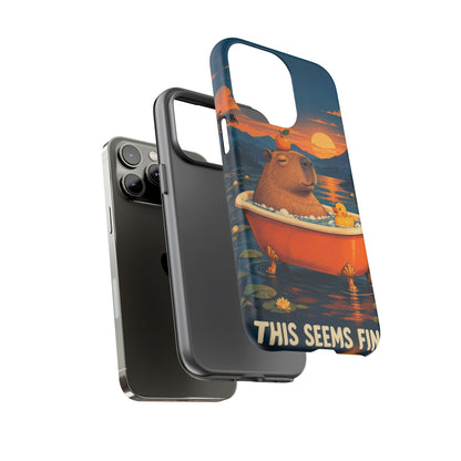 Minor Inconvenience iPhone Tough Case | funny capybara