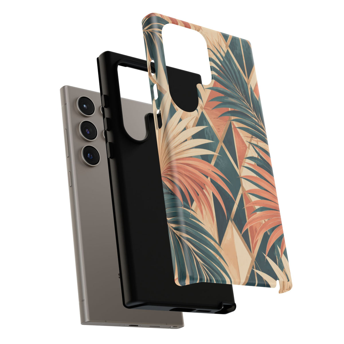 Coral Palm Pavilion Samsung Galaxy Tough Case | art deco