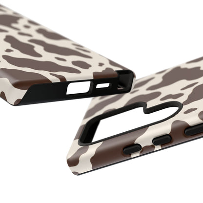 Cocoa Ranch Samsung Galaxy Tough Case | Brown Cow Print
