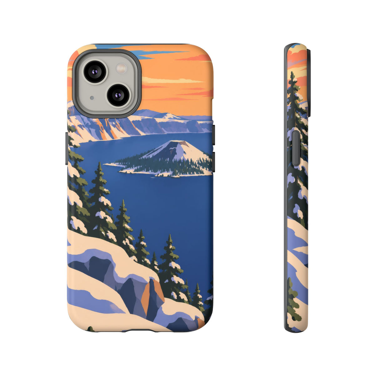 Crater Lake — Winter Caldera iPhone Tough Case