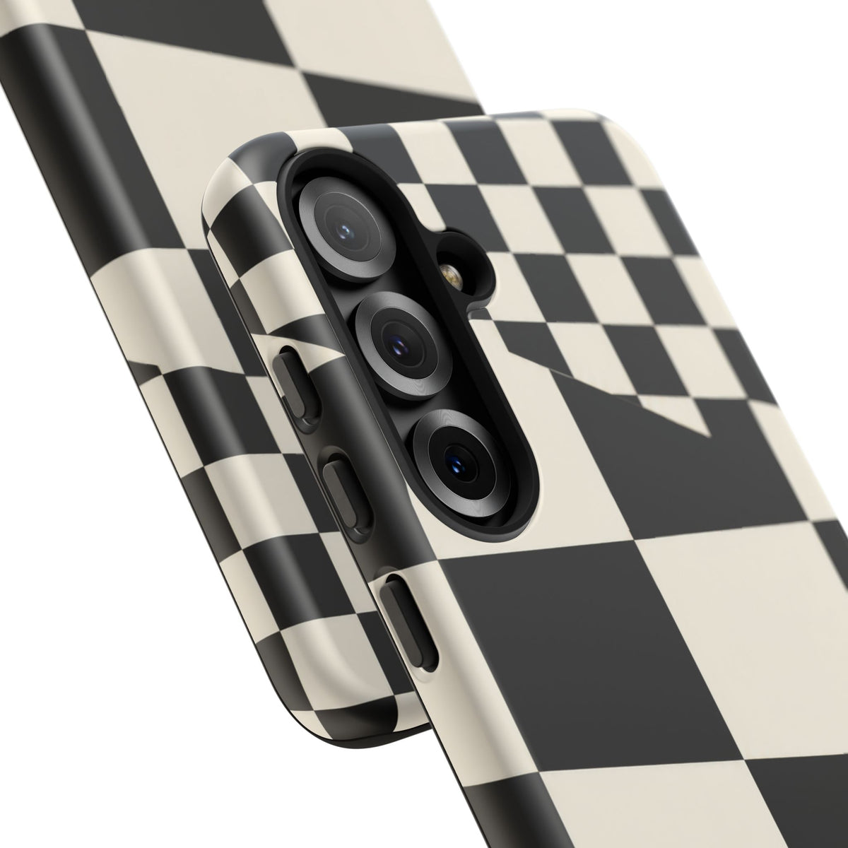 Check Shift Samsung Galaxy Tough Case | Black & White Checkerboard