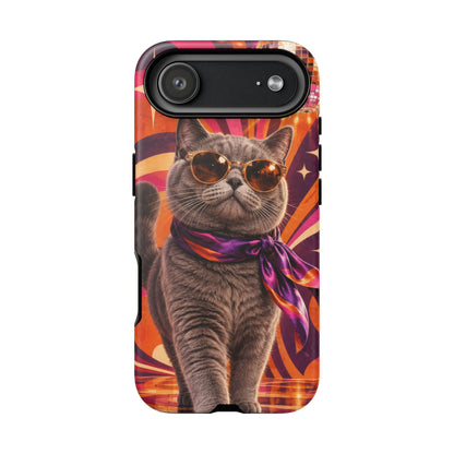 Disco Whiskers iPhone Tough Case | disco cat